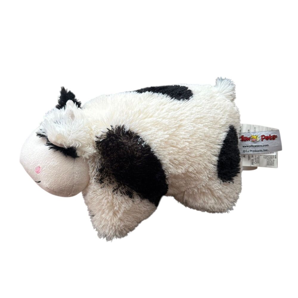 Pillow Pets Cozy Cow Plush EUC
